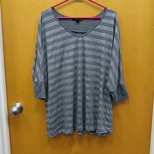 Grey and Silver Oversized Tee